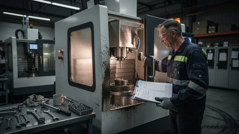 Panne broche de 7 heures en atelier CNC, technicien inquiet face à l’absence de log de maintenance