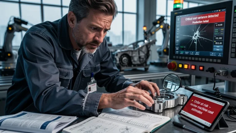 Ingénieur découvre une microfissure invisible causant un mauvais calcul de coût machine et risque de perdre une commande