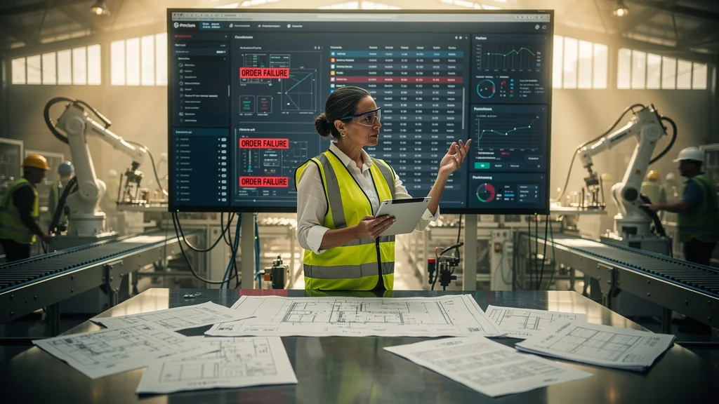 Analyse d'un ordre de fabrication raté bouleversant la planification en usine industrielle moderne