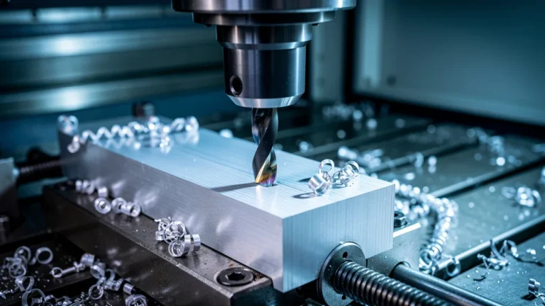 Test d’une fraise carbure revêtue AlCrN sur aluminium après 800 passes, image de fraisage CNC